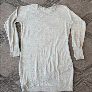 Athleta Light Gray Crew Neck Tunic
